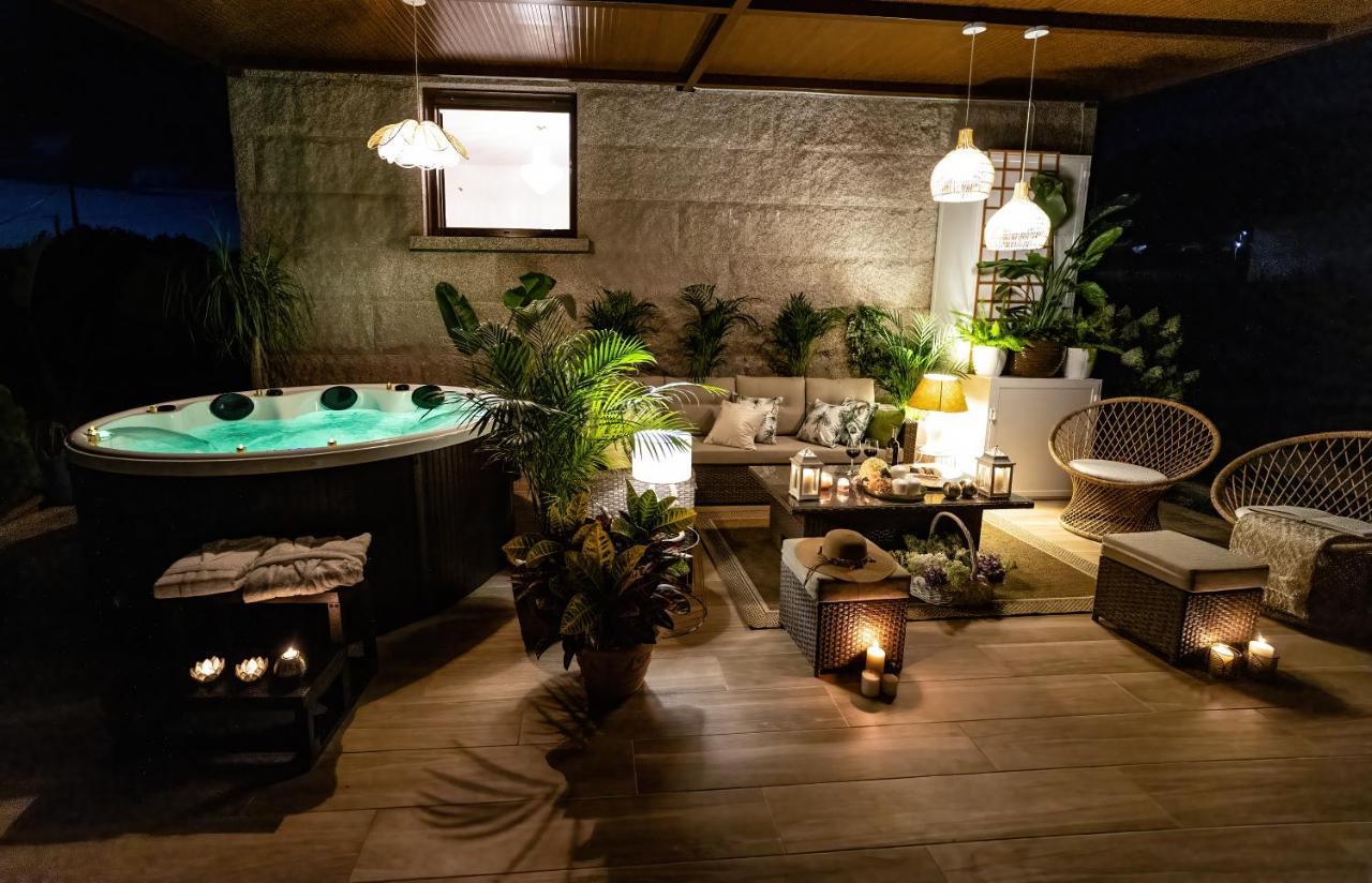 Casa Victoria Garden Con Jacuzzi Y Piscina Vila Caldas De Reis Exterior foto